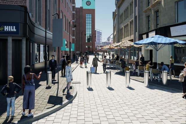 New Station Street will be pedestrianised, with access for service and emergency vehicles only.