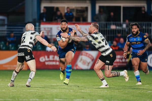 Kelepi Tanginoa will return from a broken arm when Trinity face Catalans on Friday. Picture by Alex Whitehead/SWpix.com.