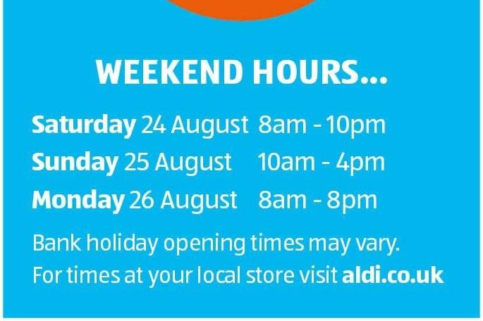 Aldi confirms August Bank Holiday opening hours in Yorkshire