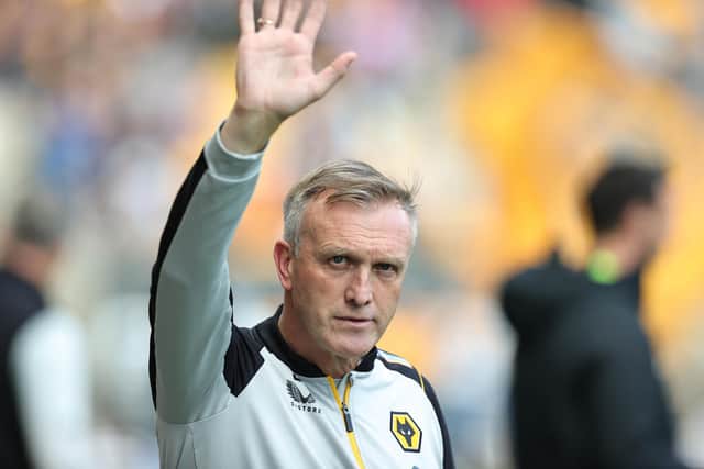 RESPECT: For Leeds United from interim Wolves boss Steve Davis, above. Photo by David Rogers/Getty Images.