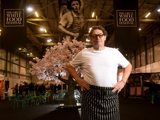 Chef and restaurateur Marco Pierre White was born in Leeds in 1961 and left Allerton High School in Leeds without any qualifications and decided to train as a chef. He worked at the Box Tree in Ilkley before moving to London to begin classical training with Michael Roux. He went on to train famous chefs including Gordon Ramsey and has worked on television shows such as Hell's Kitchen and Masterchef Australia.. Picture by Simon Hulme