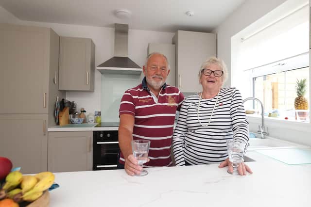 Doug and Polly Watson in the kitchen of their new home at Mulgrave Properties’ Coast development in Burniston, near Scarborough
