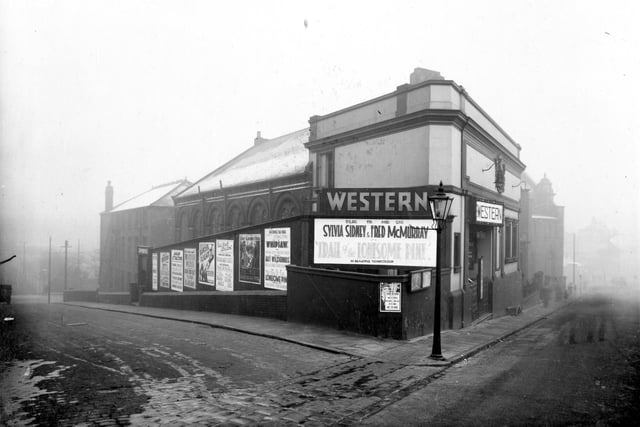 Western Talkie cinema in January 1937. It originally opened as the Pictureland cinema on April 25, 1910 and had been converted from a Primitive Methodist Chapel, owned by American Bioscope Co Ltd, taken over by Tommy Thompson and Charles Metcalf in 1910. It seated 439 people. The name changed to Western Talkie in November 1933 and closed on May 26, 1956 to re-open in 1957 as the New Western. It was finally closed on December 30, 1960, after a showing of 'The Unforgiven' starring Burt Lancaster. It was converted to a bingo hall.
