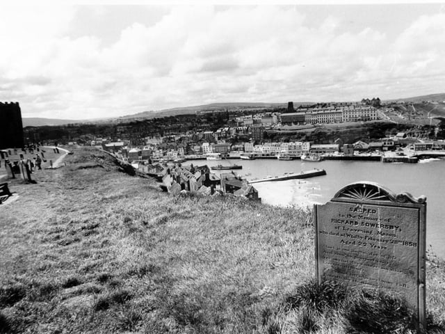 A view from the East Cliff in October 1976.