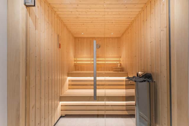 Sauna at Fairseat House, Boston Spa. Picture: Croft Residential