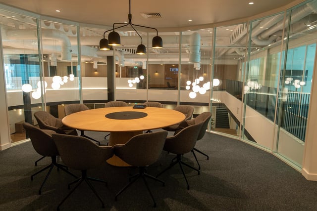 Department offers various meeting rooms and breakout areas.