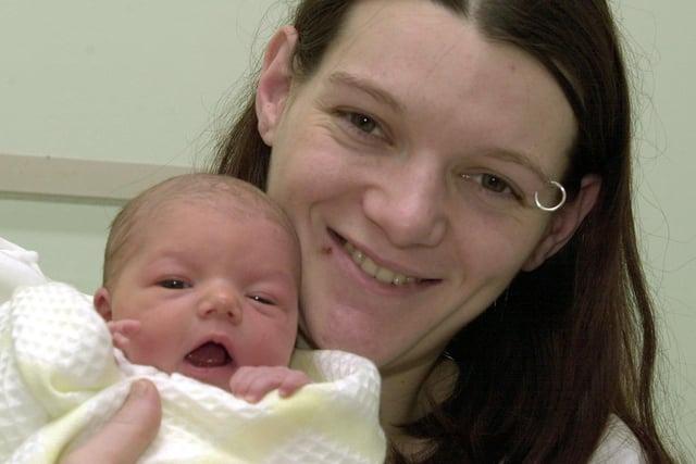 Charlotte Hennigan was the first baby born on Christmas day in Leeds in 2000. She was born at two minutes past midnight at St James's Hospital beating the first baby born at Leeds General Infirmary by one minute. Charlotte is pictured with mum Sarah Hennigan from Seacroft..