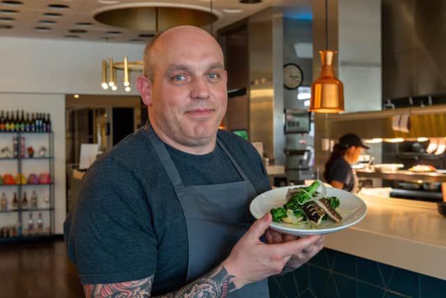 Lee Heptinstall, head chef at Harvey Nichols which is launching its new summer menu. Picture: Bruce Rollinson