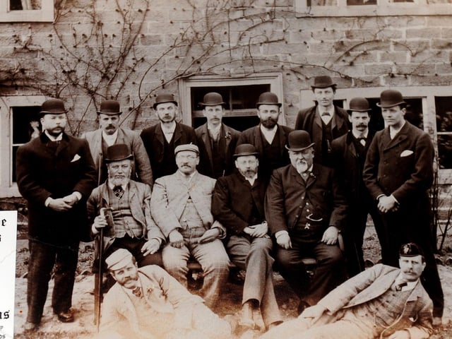 Not only was the pub used as a hiding place for Catholics, it was also used temporarily as a courthouse from around AD 1000. This picture found in the Bingley Arms is from 1893.