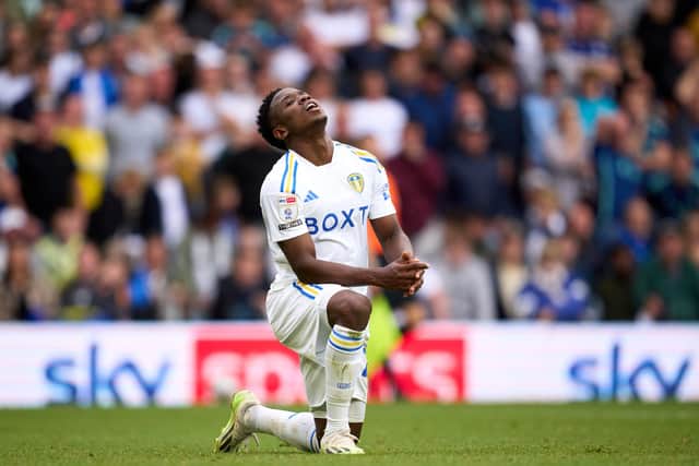 STILL UNCERTAIN - Luis Sinisterra's Leeds United future was the subject of speculation after contractual issues arose around his relegation exit clause. Pic: Getty
