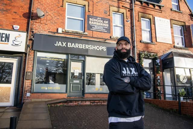 Tonie, who has a store on Street Lane, Roundhay, fell in love with the craft after training at Union Barbers in Hyde Park as a teenager. Photo: Tony Johnson.