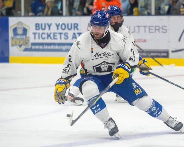 TOP FINISH: James Archer, in action for Leeds Knights against Telford Tigers back in January. Picture: Bruce Rollinson.