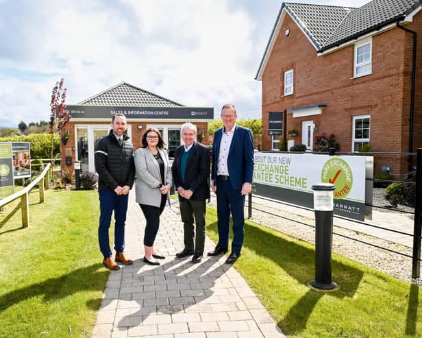 The Barratt Homes team welcomed Sir Robert Goodwill MP to Abbey View in Whitby