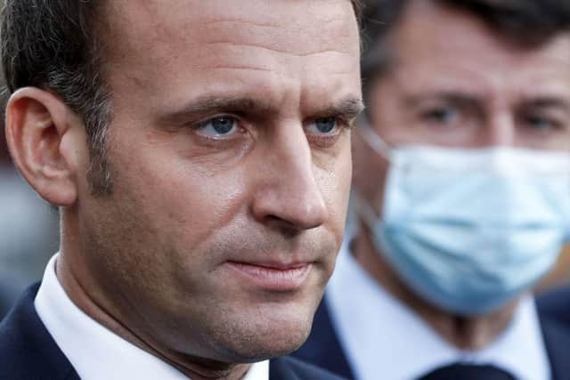 French president Emmanuel Macron confirmed the country's move into a second lockdown on Thursday night (Getty Images)