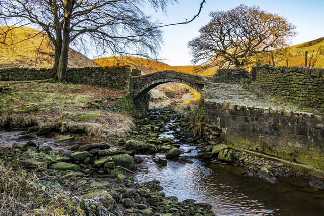 Eastergate Bridge, also known as Close Gate Bridge, is an historic packhorse bridge in Marsden. A walk exists centred around the bridge, stretching to just over 4km, with a map  available on the National Trust website. The bridge is a 40-minute drive away from Leeds.