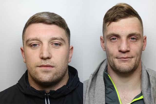 Michael Crosdale, 28, and Robert Fairweather, 29, used tracking technology on their victims’ vehicles. Picture: WYP