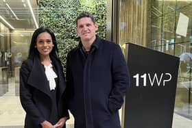 Padma Tadi-Booth and Glenn Hayes, Hill Dickinson office - Leeds (11 Wellington Place)