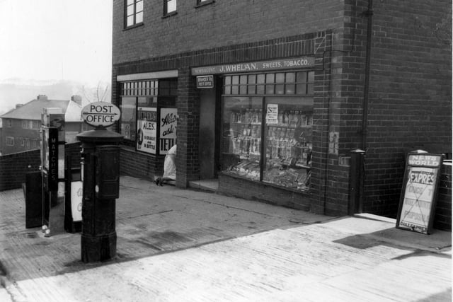 Brander Road Post Office on Brander Road pictured in April 1939. Next door on the left are the grocery premises of Annie Wilkinson.