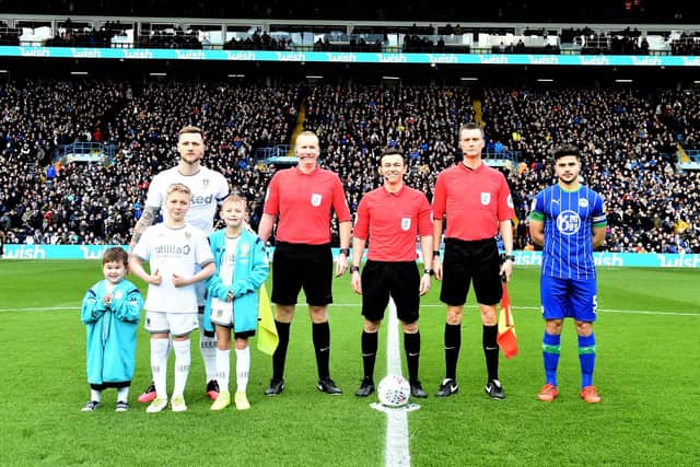 MASCOT MEMORY - Eddie Franks was a Leeds United mascot for an Elland Road game against Wigan Athletic during the club's promotion season. Pic: LUFC