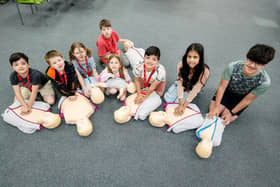 The mini medics course welcomed 13 Amazon employees and their children