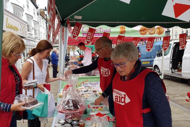 Northallerton Christian Aid Group cake stalls are always popular