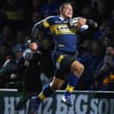 A spectacular long-range interception try scored by Ryan Hall in Leeds Rhinos' 2012 World Club Challenge win against ManlySea Eagles at Headingley.