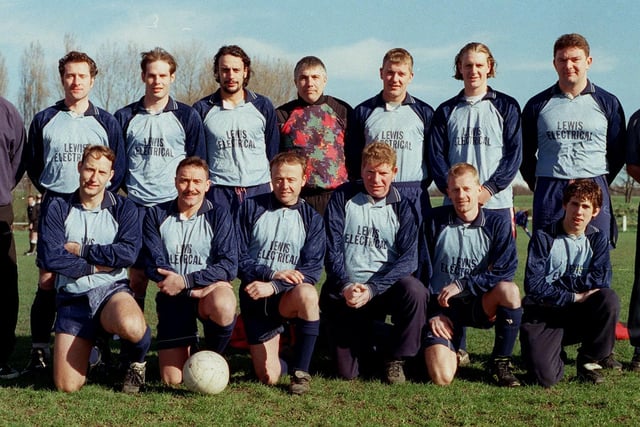Rothwell Athletic, who played in the West Yorkshire League, in February 1998. Pictured, back row from left, are Iain Kitchen (assistant manager), Paul Kaye, Stuart Baldwin, Tim Lowe, Chris Dews, Paul Kelly, Simon Portrey, Dave Amman and Alan Hunt (manager). Front row, from left, are Phil Wilson, John Sweeney, Peter Thornton, Phil Hart, Ian Boardman and Dave Ward.