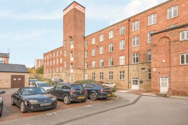 The spacious two-bedroom, first floor apartment is situated in a popular gated mill development in Armley, which is within easy access to Leeds city centre.