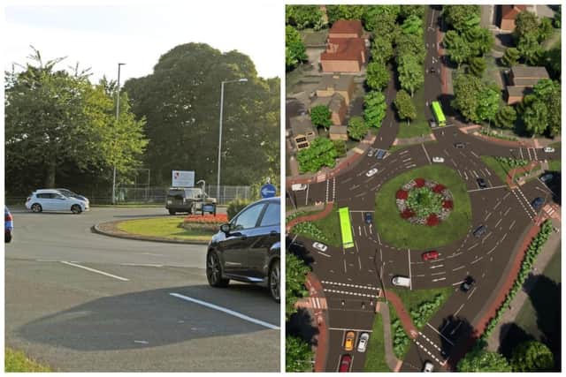 Leeds City Council has drawn up proposals to redesign Lawnswood Roundabout.
