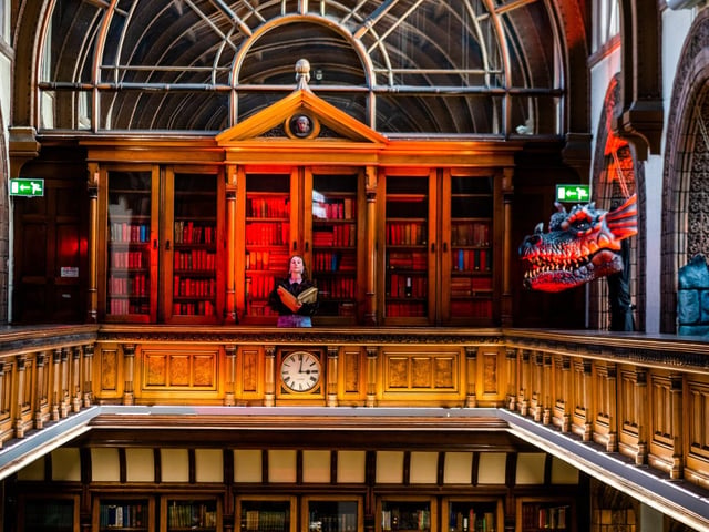 Other works on display will include an 1894 edition of The Story of the Glittering Plain by famed poet, artist and fantasy writer William Morris, illustrated with black and white woodcut designs by Walter Crane. Photo: James Hardisty