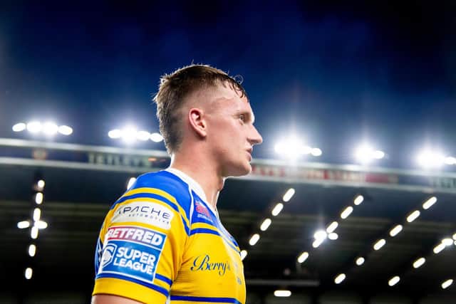 Alfie Edgell is poised to make his comeback from injury when Leeds Rhinos play hoist to Wakefield Trinity on Boxing Day. Picture by Allan McKenzie/SWpix.com.