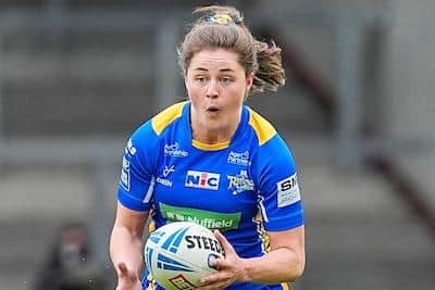 Izzy Northrop scored five tries in Leeds Rhinos' 68-0 win against Barrow. Picture by Olly Hassell/SWpix.com.