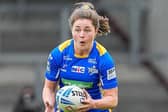 Izzy Northrop scored five tries in Leeds Rhinos' 68-0 win against Barrow. Picture by Olly Hassell/SWpix.com.