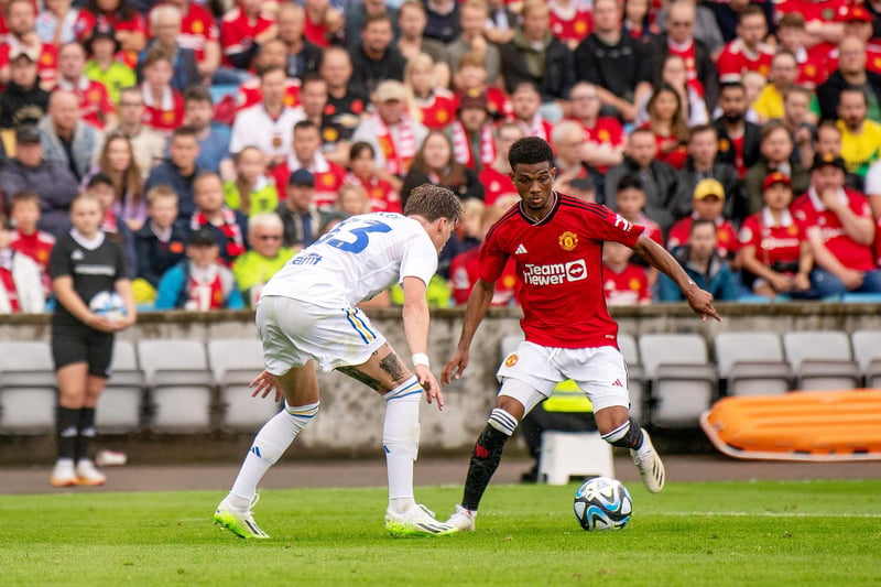Norwegian youth international Hjelde is an option at left-back, one who Farke has relied upon on a couple of occasions during the past month. (Photo by Ash Donelon/Manchester United via Getty Images)