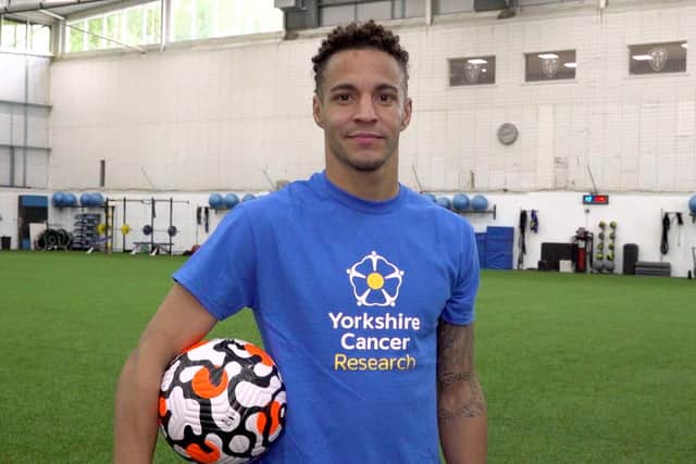 Striker Rodrigo Moreno helps out Yorkshire Cancer Research with their goals