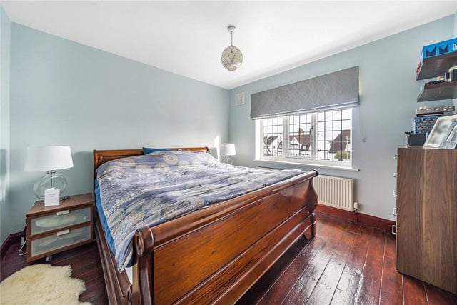 To the first floor there are three bedrooms with gorgeous wooden floors and plenty of natural light.