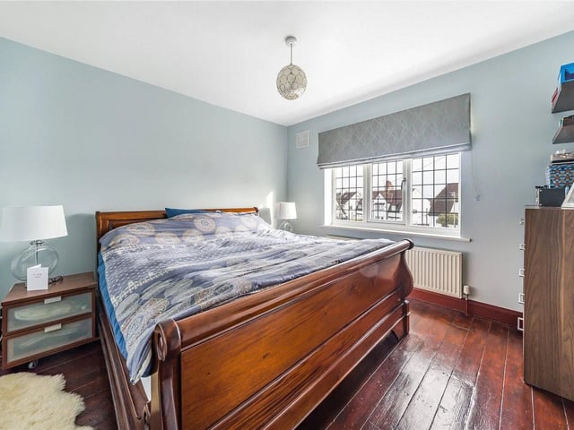 To the first floor there are three bedrooms with gorgeous wooden floors and plenty of natural light.