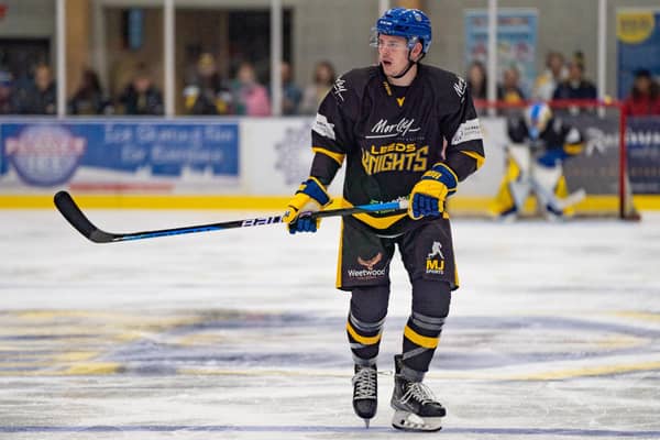 BACK FOR MORE: Jordan Griffin returns for a third season with Leeds Knights, looking to build on an impressive 2022-23 with the team. Picture courtesy of Oliver Portamento