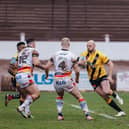 Liam Watts in action against Bradford Bulls in his final appearance for Castleford Tigers. Picture by Alex Whitehead/SWpix.com.