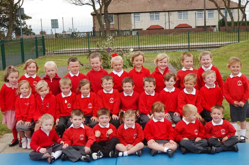 Pictured in the playground at Marsden Primary School. Do you recognise anyone in this 2004 photo?