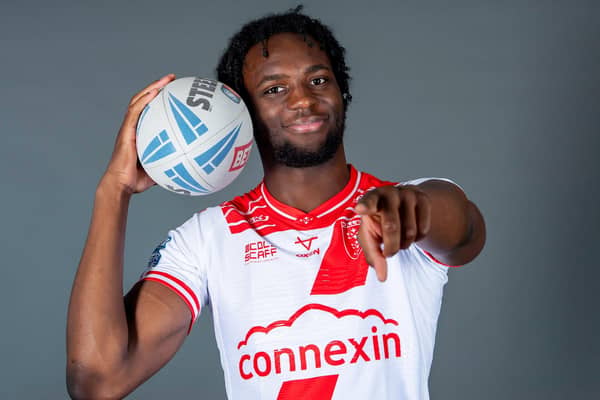 Neil Tchamambe seen at Hull KR's pre-season photocall. Picture by Allan McKenzie/SWpix.com.