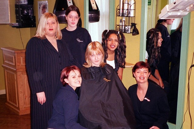 The team at The Hair Company on Street Lane pictured in November 1998.