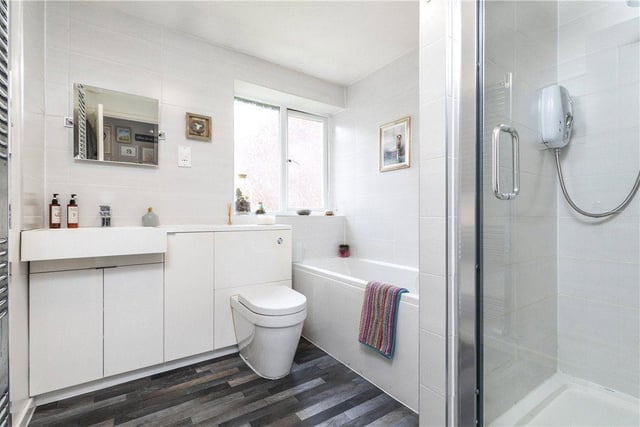 The property features a smartly fitted house bathroom