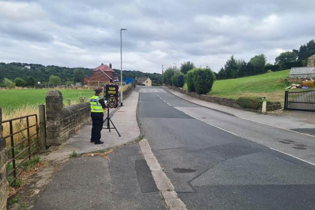 Officers deployed the 'smiley SID' in Pudsey (Photo: WYP)