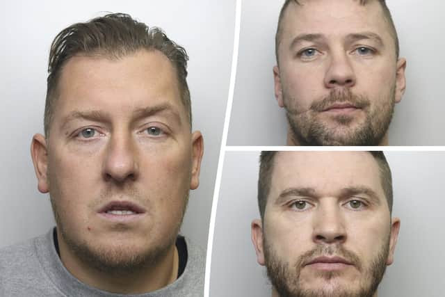 Three men have been jailed after cutting off a man's leg. Max Lambert, 34, Liam Whitaker, 39 and Liam Hanbury, 41, have all been jailed for 30 years after attacking their victim with a machete and an axe.