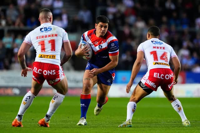 Caleb Hamlin-Uele could return for Wakefield Trinity against Catalans Dragns on Saturday. Picture by Olly Hassell/SWpix.com.