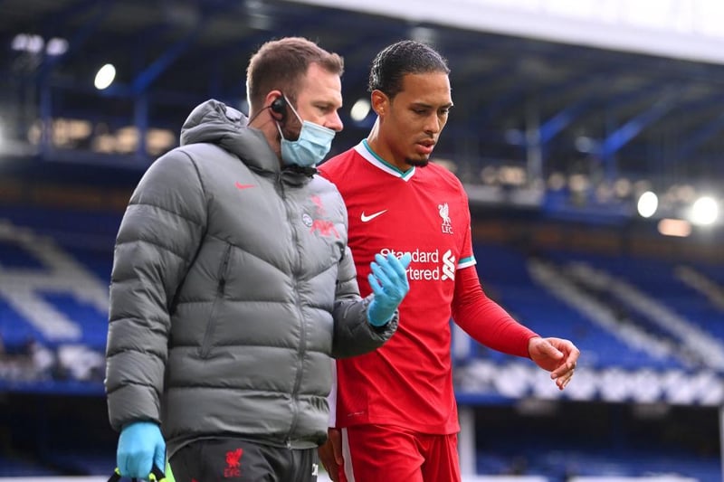 Way out in-front on this list are Liverpool. Their very well documented injury problems last season cost Jurgen Klopp’s men over £22m! Injuries to Virgil Van Dijk, Joe Gomez, Joel Matip and Thiago Alantara cost Liverpool a reported £15.1m and a total of 17 injuries cost them 1477 days missed.  (Photo by Laurence Griffiths/Getty Images)