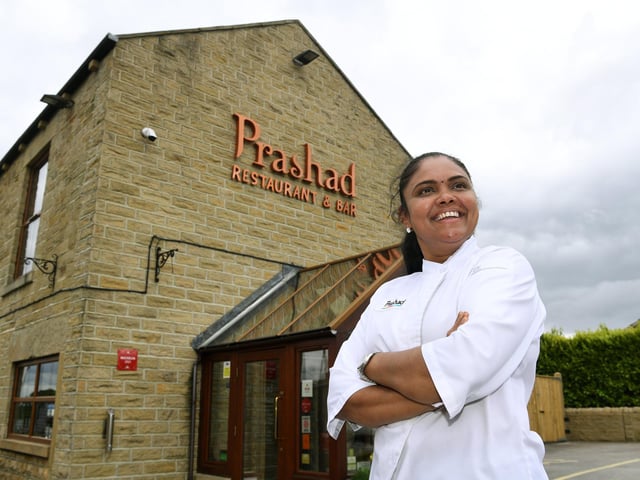 A stylish, colourful and intimate restaurant in Drighlington offering South Indian and Gujarati vegetarian cuisine. Pictured is head chef Minal Patel.