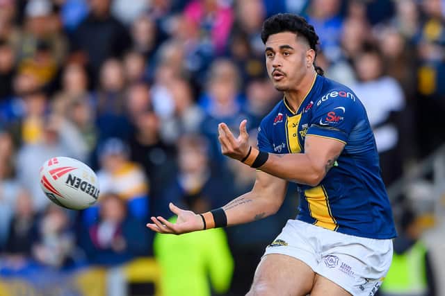 Leeds Rhinos; Keenan Palasia is close to returning after injjury, but who will drop out? Picture by Allan McKenzie/SWpix.com.