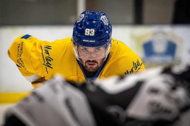 KEY MAN: Bálint Pákozdi has proved a positive inlfuence both on and off the ice since joining Leeds Knights. Picture: ben Gordon/Knights Media.
